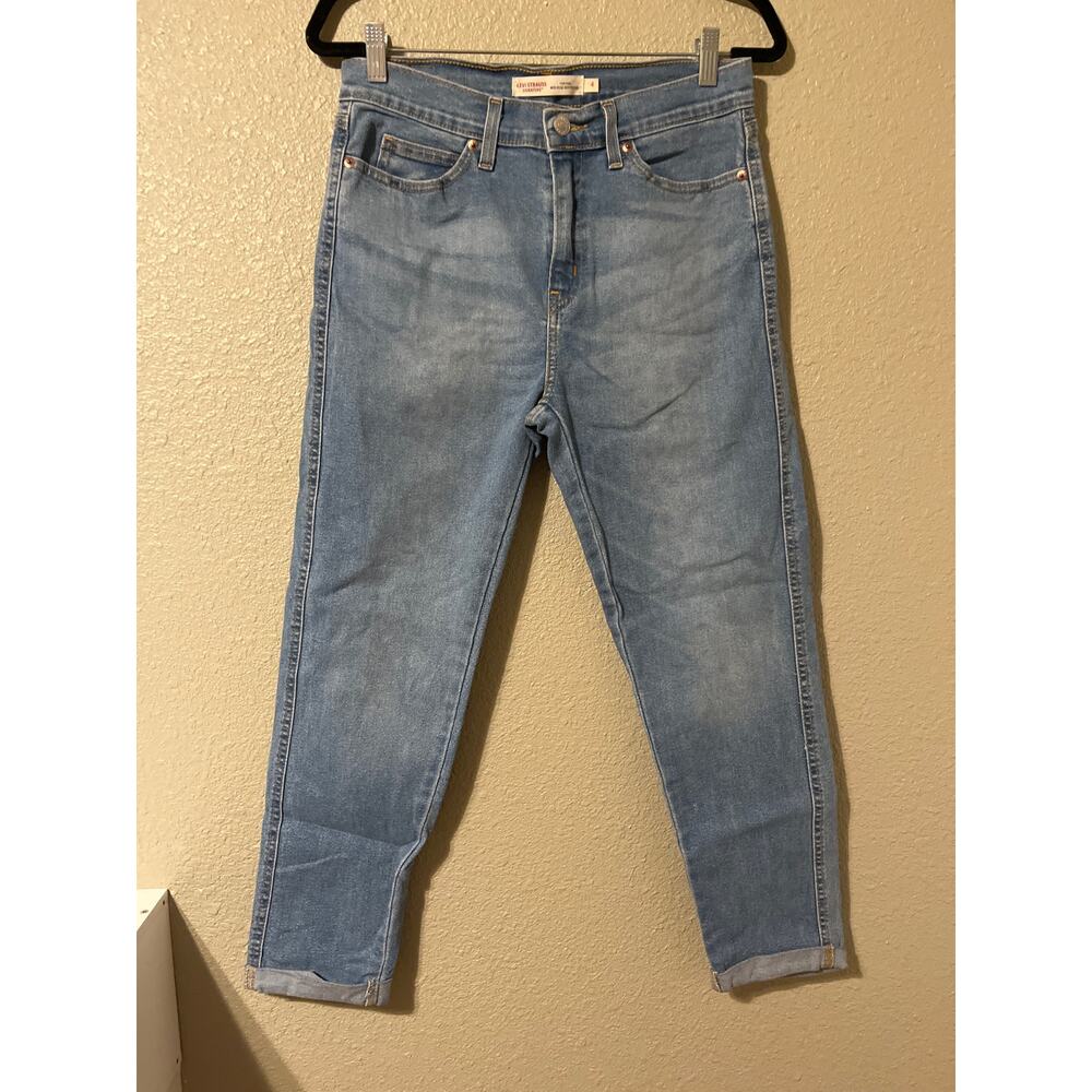 Levi Strauss signature heritage midrise boyfriend womens crop jeans